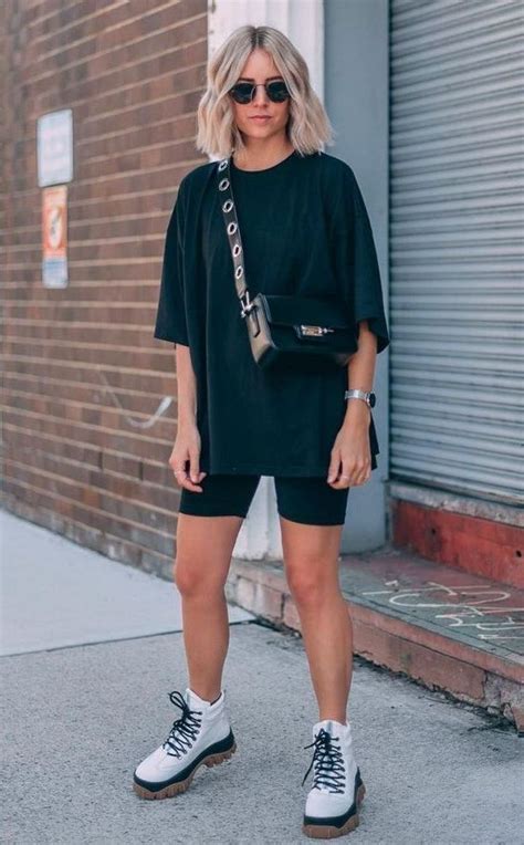 shirts to wear with biker shorts